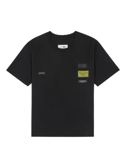 MM6 Maison Margiela Mm6 Maison Margiela Round-neck Patch-detail T-shirt