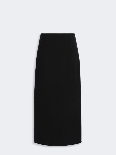Sportmax SASIA Slim stretch wool skirt - BLACK