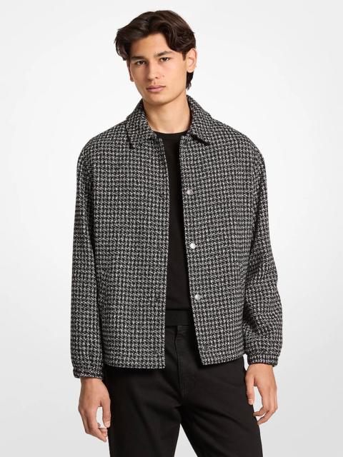 MICHAEL KORS Houndstooth Jacquard Jacket