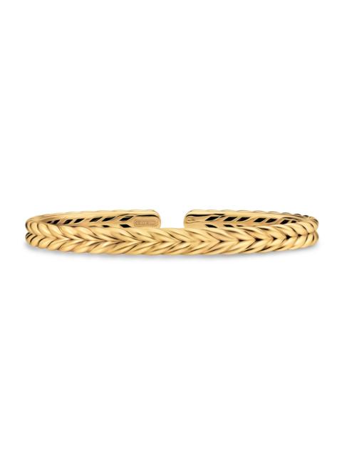 DAVID YURMAN Men's Chevron Flex Bracelet in 18K Yellow Gold, 6.4MM - Gold