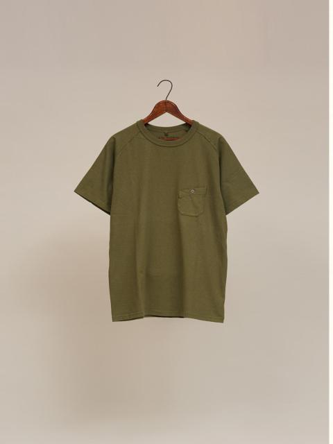 Nigel Cabourn 5.6oz Basic T-Shirt in Green