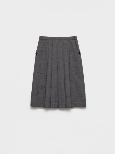 Prada Rush stitch pleated skirt