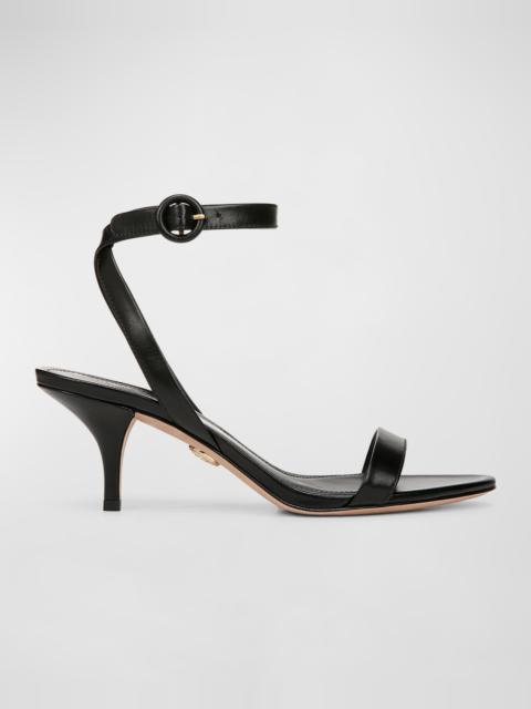 VERONICA BEARD Darcelle Leather Ankle-Strap Sandals