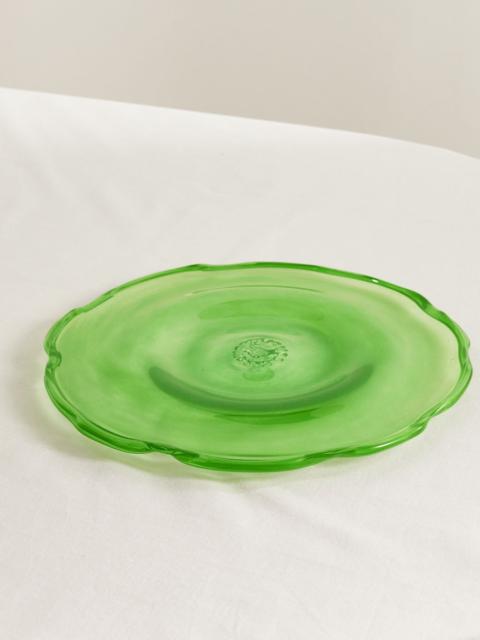 Completedworks Recycled-glass serving plate Green