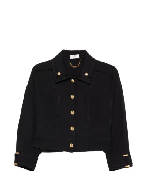 ELISABETTA FRANCHI buttoned cropped jacket