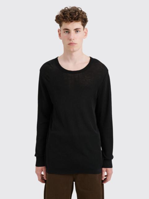 Lemaire LEMAIRE SEAMLESS LONG SLEEVE T-SHIRT BLACK