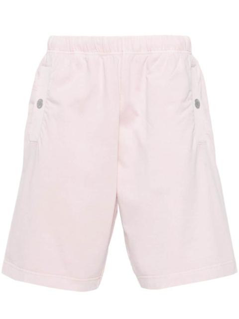 Stone Island mid-rise cotton track shorts