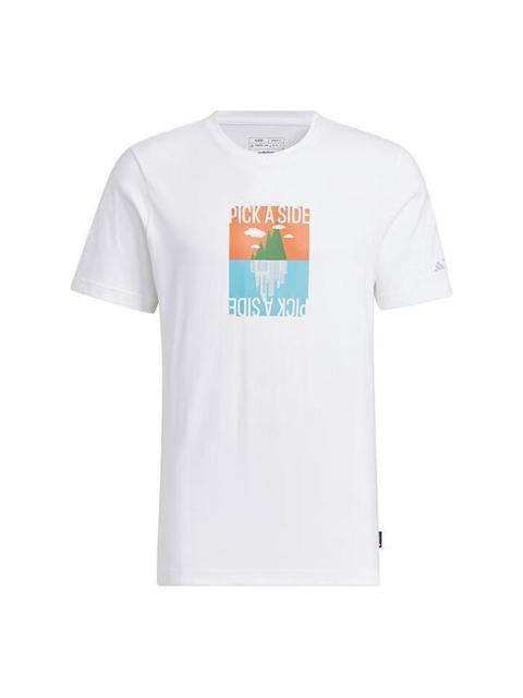 adidas Polygiene Graphic T-shirt Asia Sizing 'White' IS0271