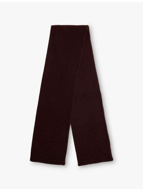COACH Logo-Embossed Wool-Blend Scarf