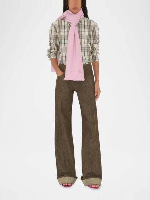 Cashmere EKD Embroidered Scarf