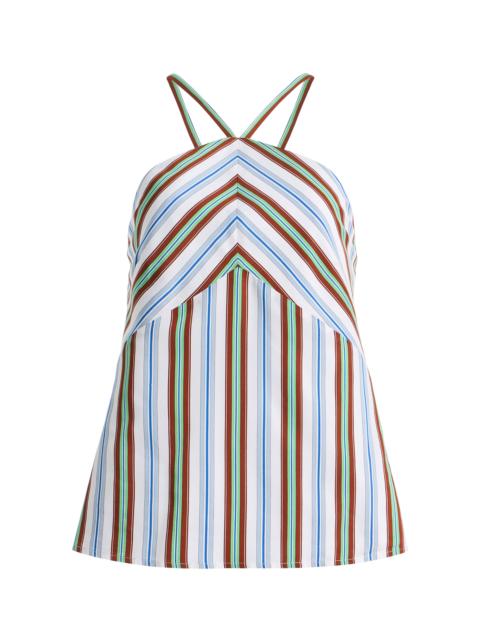 ROSIE ASSOULIN Call Me Maybe Striped Halter Top stripe