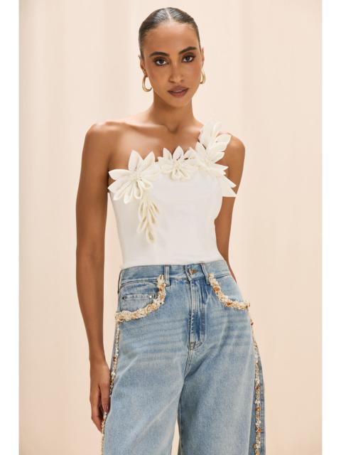 PatBO DHALIA CREPE TOP