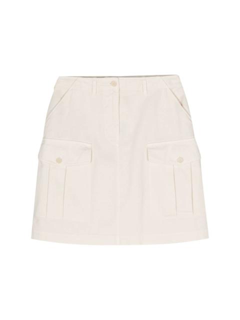 Aspesi gabardine-weave mini skirt