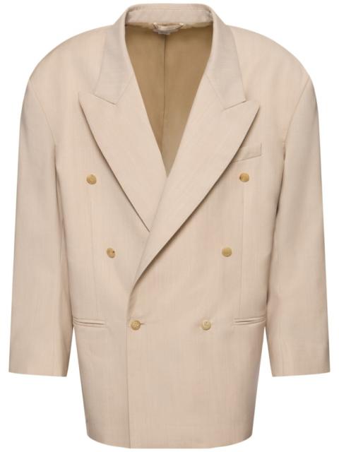 Light wool double breasted jacket