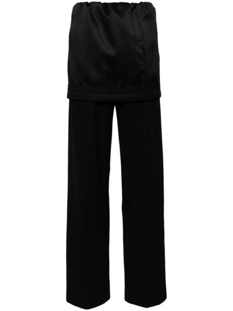ALAINPAUL layered wool track pants