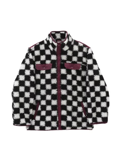 Vans (WMNS) Vans Casual Polar Fleece Sports Jacket Black White Colorblock VN0A5LJ3705
