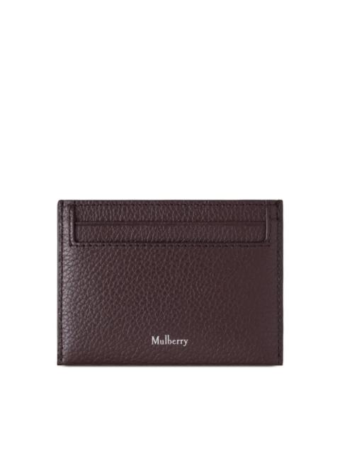 Mulberry LOGO-PRINT GRAINED-LEATHER CARD HOLDER