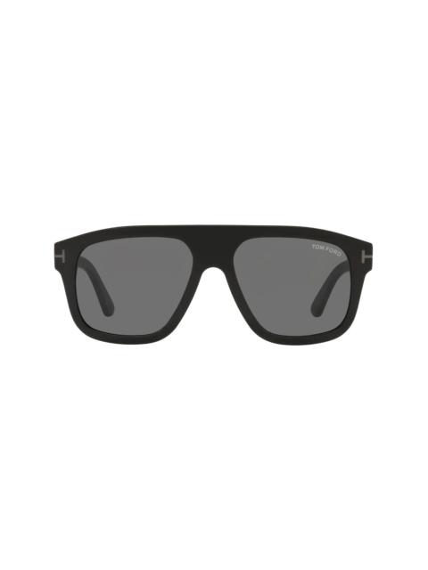 oversize-frame tinted sunglasses