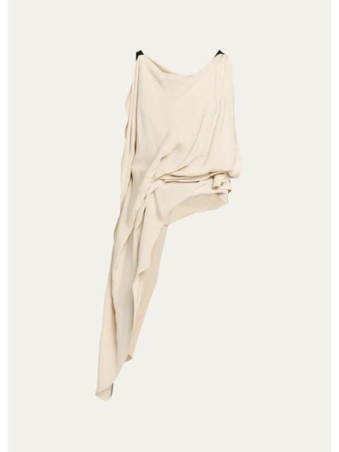 diotima Aleatorio Draped Asymmetric Top