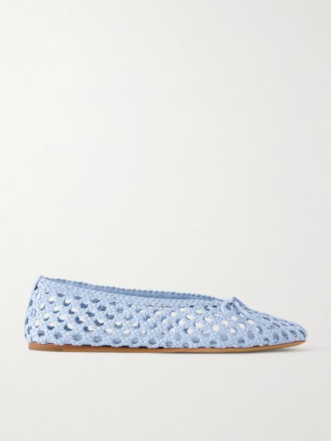 LE MONDE BÉRYL Woven Leather Ballet Flats