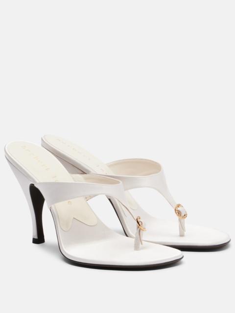 herbert levine Kiss And Tell embellished satin thong sandals