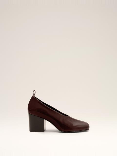 AMI Paris BROWN COW LEATHER PUMPS