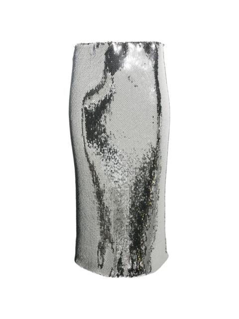 N°21 sequin midi skirt