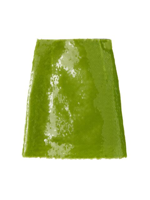 Este Sequined Mini Skirt green