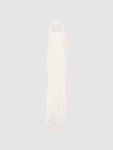 ST. AGNI Linen Bias Maxi Dress - Ivory