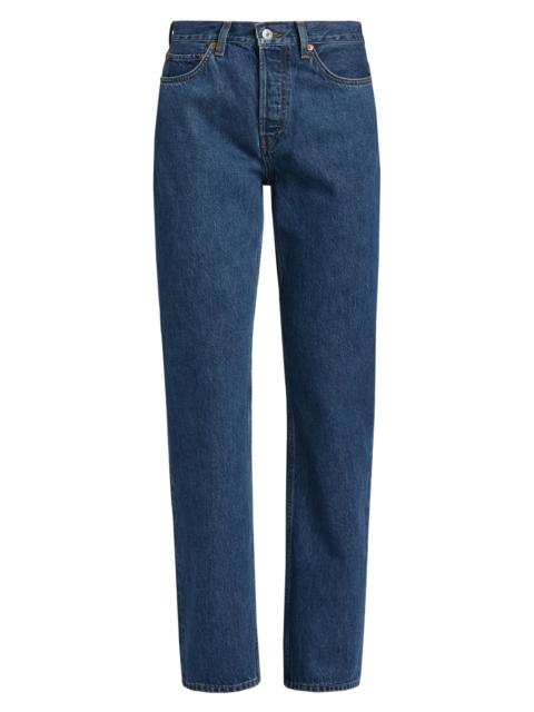 RE/DONE Women's 90s High-Rise Straight-Leg Jeans - Rustic Indigo