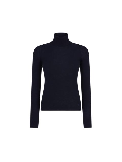 TOM FORD COMPACT FINE CASHMERE SILK KNIT TURTLENECK TOP