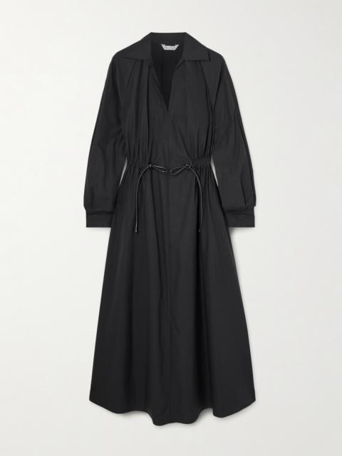Max Mara Drawstring Cotton Maxi Shirt Dress
