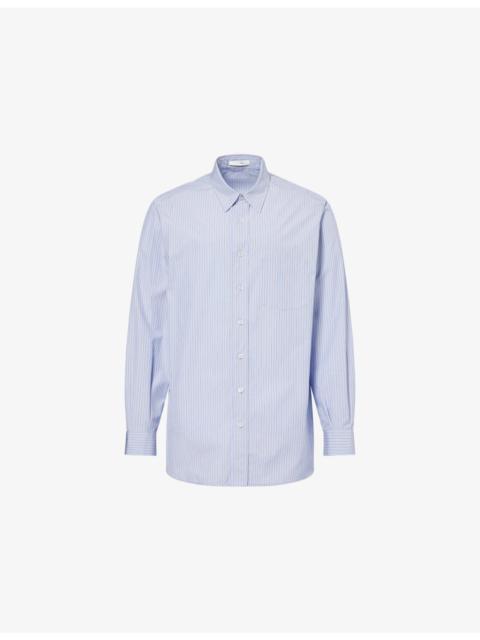 The Row Kardiff Pinstripe Cotton Shirt