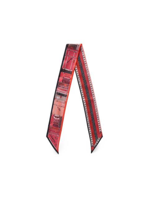 LANCEL Grand-Hotel printed silk headband