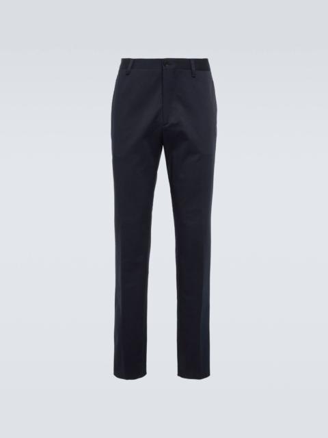 Etro Floral cotton jacquard chinos