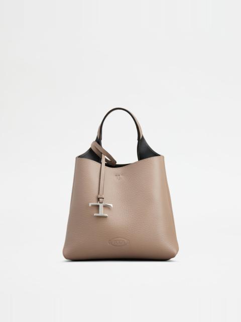 Tod's TOD'S BAG IN LEATHER MINI - BLACK, BROWN