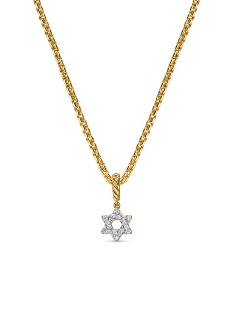 DAVID YURMAN Women's Micro Pavé Star of David Amulet in 18K Yellow Gold with Diamonds, 7.4MM - Diamond