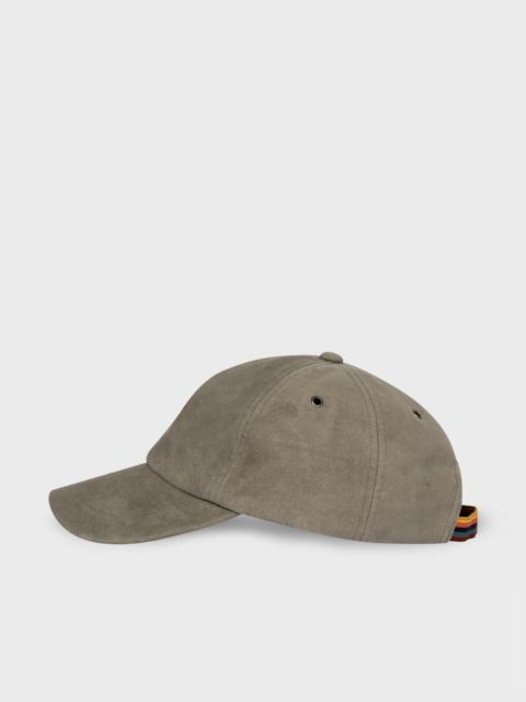 Paul Smith Washed Khaki Suede Cap