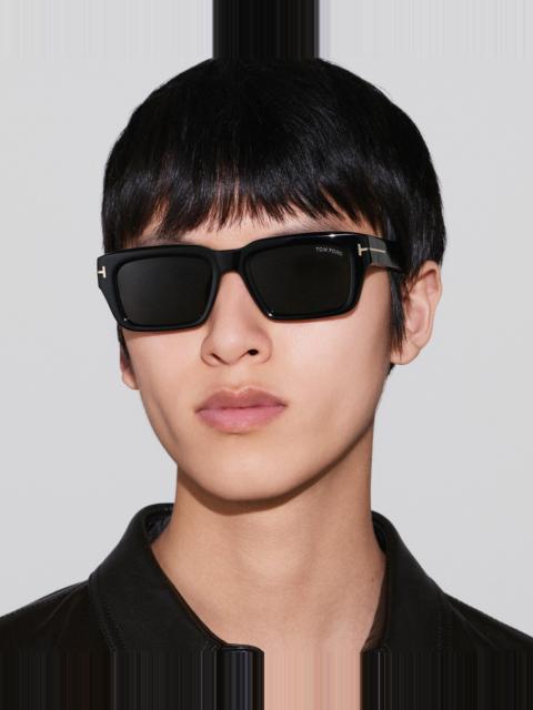 TOM FORD ICON RECTANGULAR SUNGLASSES