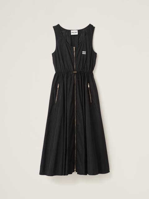 Miu Miu Sleeveless technical silk dress
