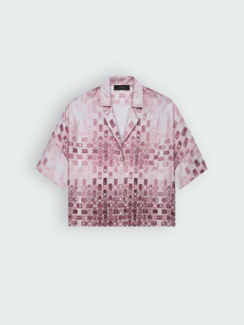 AMIRI GRADIENT TAPE BOWLING SHIRT