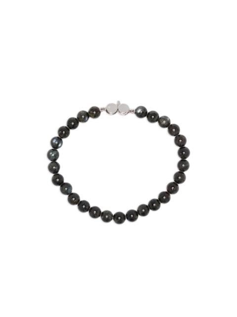 TOM WOOD larvikite sterling-silver bracelet