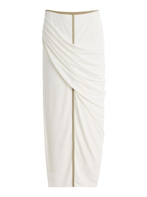 SIGNIFICANT OTHER Exclusive Jolie Draped Maxi Skirt ivory