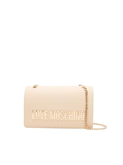 Moschino logo-plaque shoulder bag