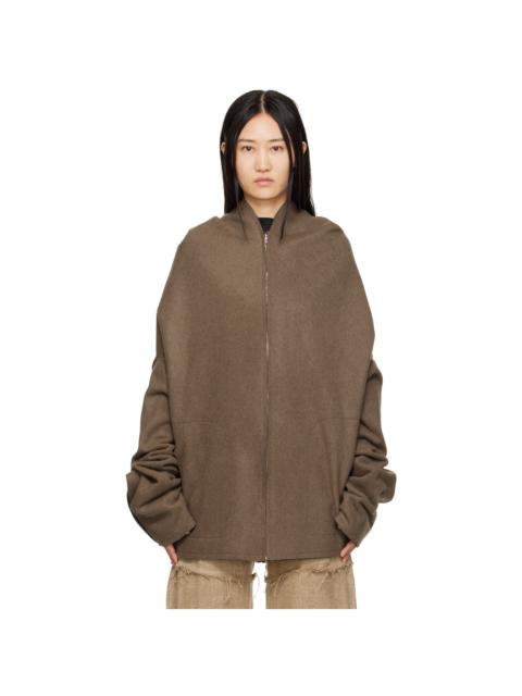 AIREI Brown Zip-Up Jacket