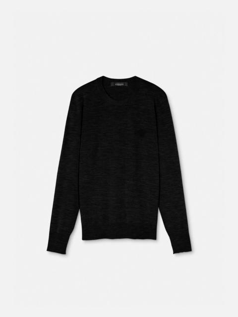 Embroidered Wool-Blend Sweater