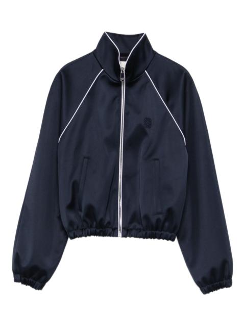 Sandro piped-trim zipped jacket