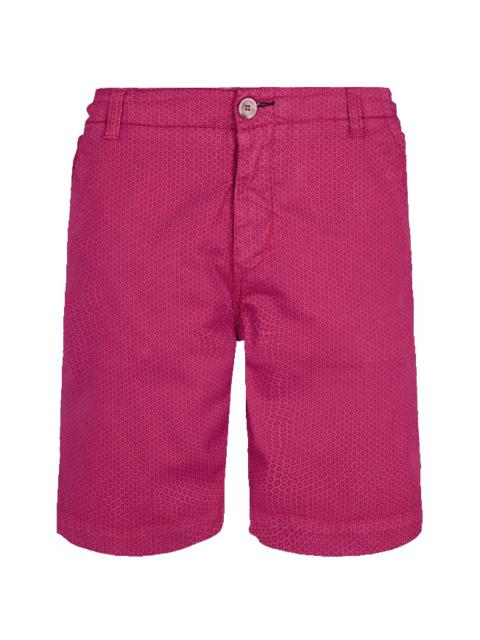 Vilebrequin Men Cotton printed Bermuda Shorts Micro Flower