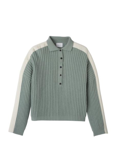 Longchamp Polo collar jumper Celadon - Knit