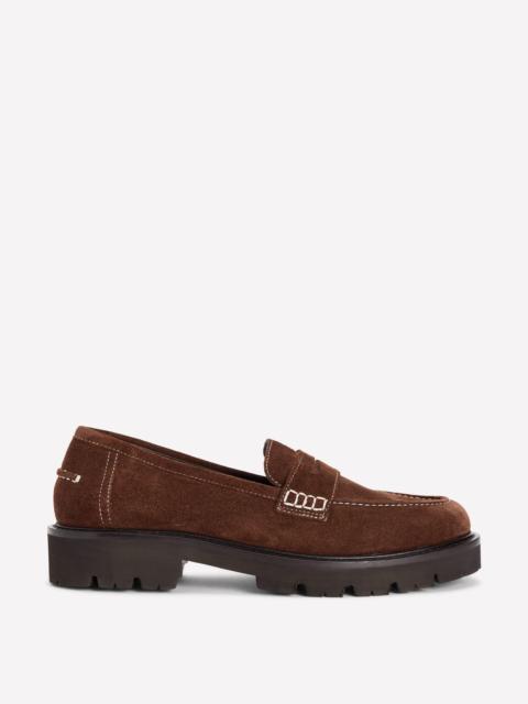 BODEN Chunky Cleated Sole Loafers-Raw Umber
